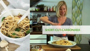 short cut carbonara