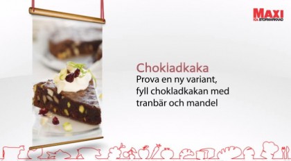 chokladkaka tranbar mandel
